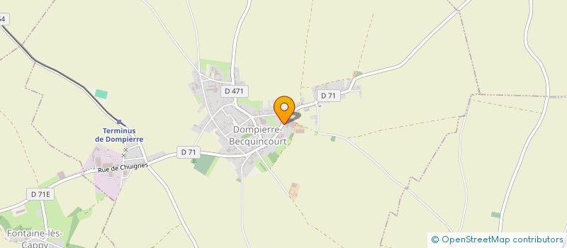 localisation de l'entreprise SCI DE L'AMIRAL  DOMPIERRE-BECQUINCOURT