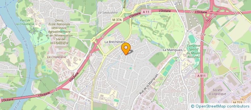 localisation de l'entreprise SCI DE L'AMIRAUTE  CARQUEFOU