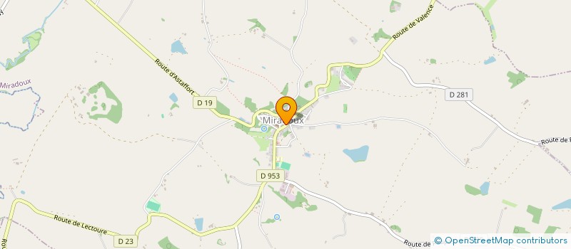 localisation de l'entreprise SCI DE L ANCIEN FOIRAIL  MIRADOUX