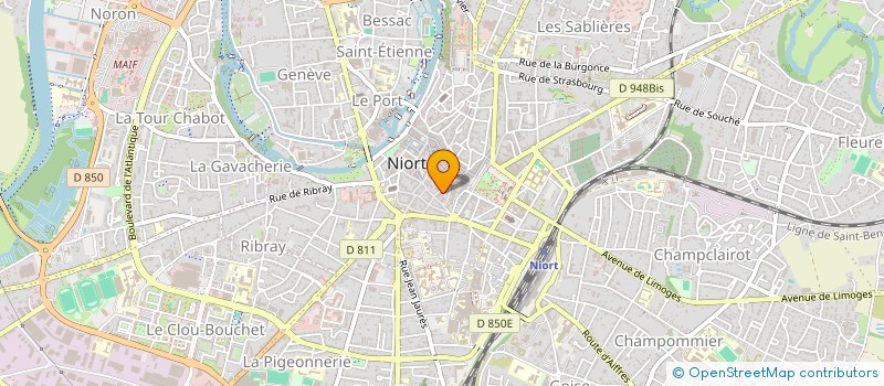 localisation de l'entreprise SCI DE L ANCIENNE COMEDIE à NIORT