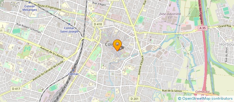 localisation de l'entreprise SCI DE L'ANCIENNE DOUANE  COLMAR