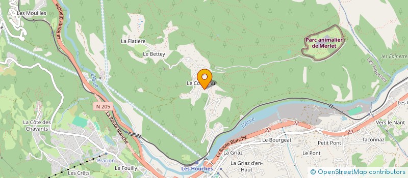 localisation de l'entreprise SCI DE L'ANCIENNE ECOLE DE COUPEAU  LES HOUCHES