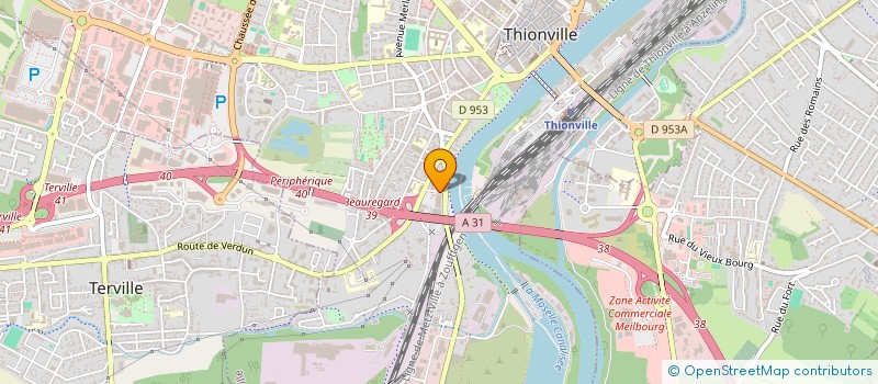 localisation de l'entreprise SCI DE L ANCIENNE GARE à THIONVILLE