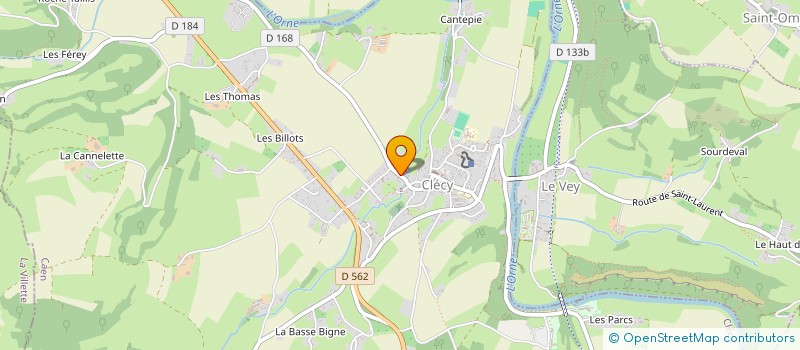 localisation de l'entreprise SCI DE L ANCIENNE GENDARMERIE  CLECY