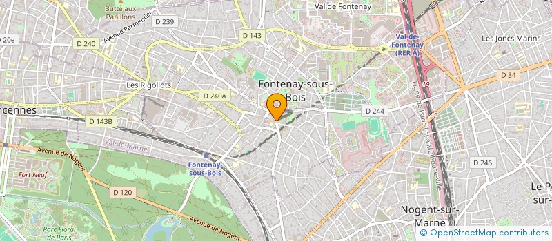 localisation de l'entreprise SCI DE L'ANCIENNE MAIRIE à FONTENAY-SOUS-BOIS