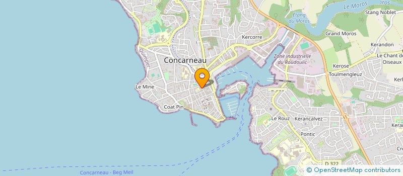 localisation de l'entreprise SCI DE L'ANCIENNE POSTE  CONCARNEAU