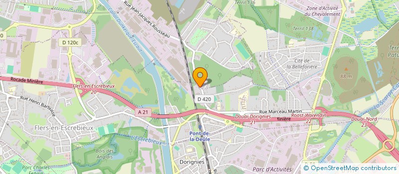 localisation de l'entreprise SCI DE L ANCIENNE SCARPE  FLERS-EN-ESCREBIEUX