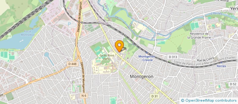 localisation de l'entreprise SCI DE L'ANEAC à MONTGERON