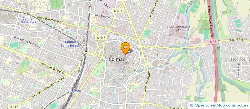 localisation de l'entreprise SCI DE L'ANGE  COLMAR