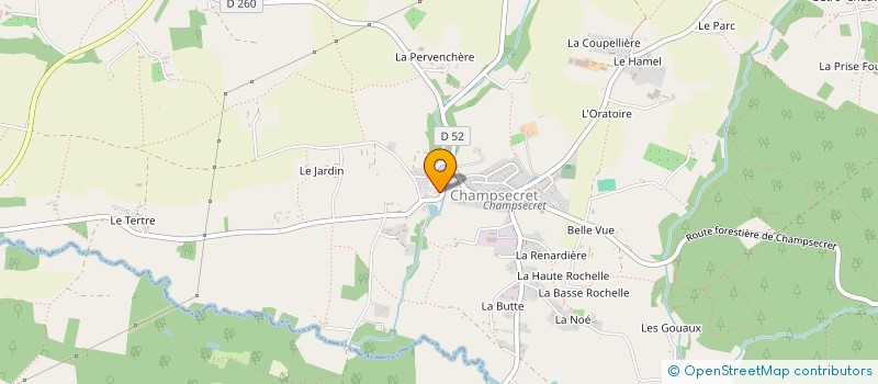 localisation de l'entreprise SCI DE L ANGERALIERE à CHAMPSECRET