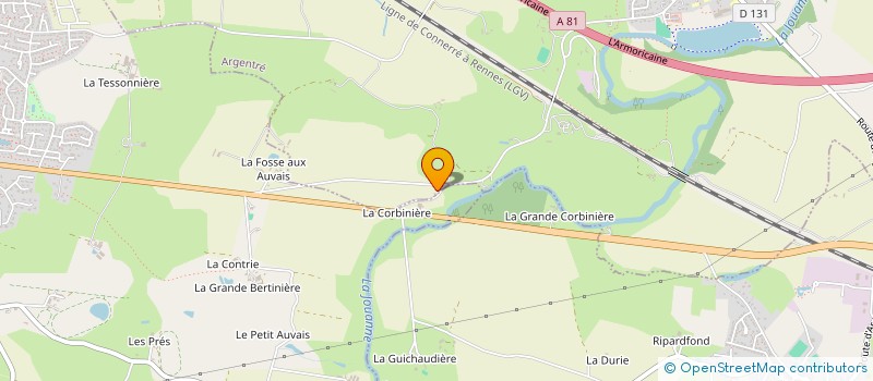 localisation de l'entreprise SCI DE L ANGLE  ARGENTRE