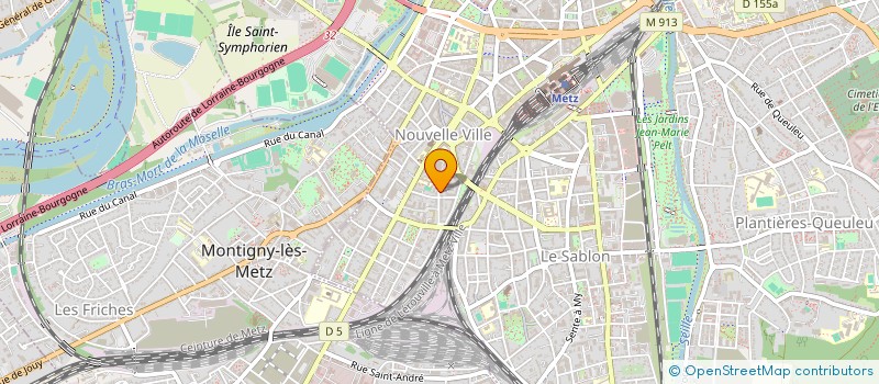 localisation de l'entreprise SCI DE L'ANGLE  METZ