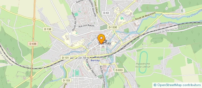 localisation de l'entreprise SCI DE L ANGLE  BERNAY