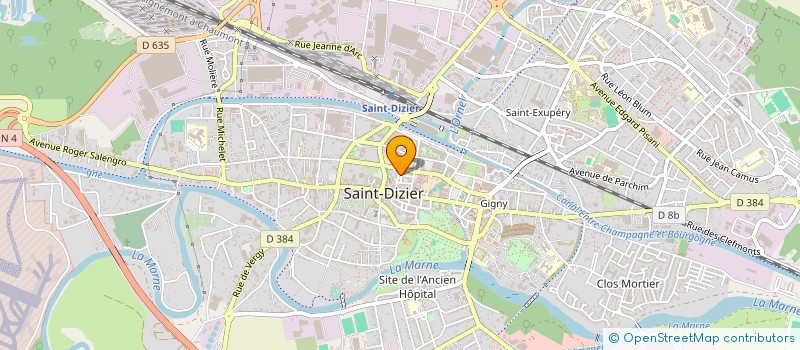 localisation de l'entreprise SCI DE L'ANGLE à SAINT-DIZIER