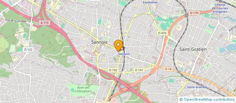 localisation de l'entreprise SCI DE L'ANGLE  SANNOIS