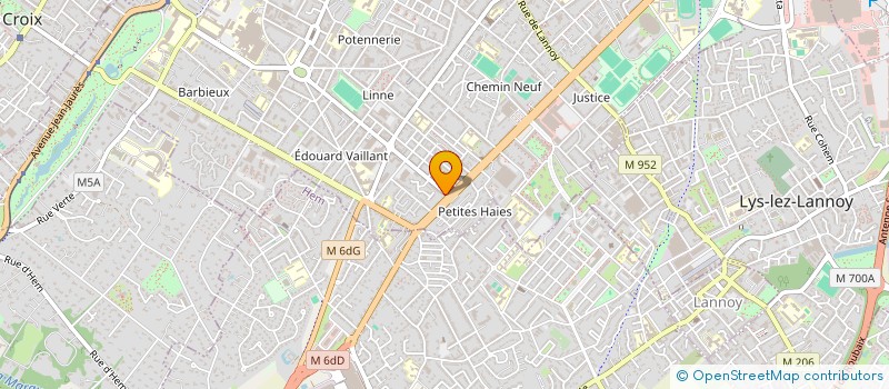 localisation de l'entreprise SCI DE L'ANGLE  ROUBAIX