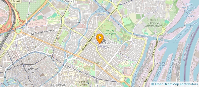 localisation de l'entreprise SCI DE L'ANGLE  STRASBOURG
