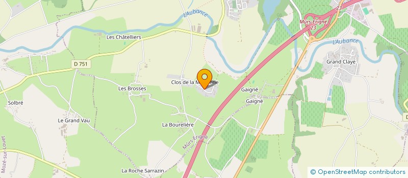 localisation de l'entreprise SCI DE L'ANGLE  MURS-ERIGNE