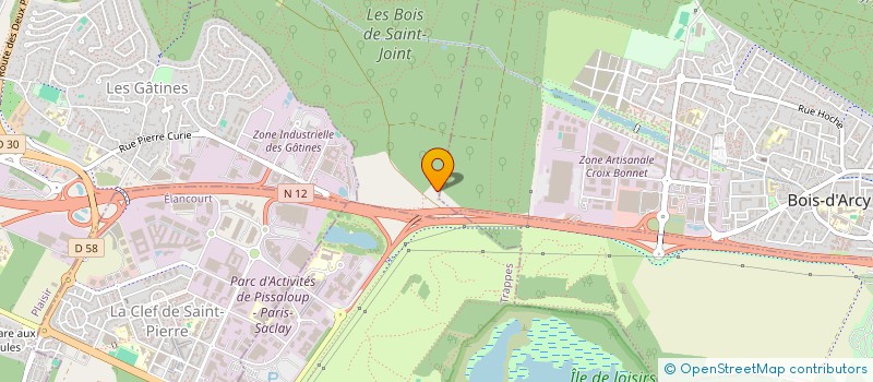 localisation de l'entreprise SCI DE L'ANGLE à LES CLAYES-SOUS-BOIS