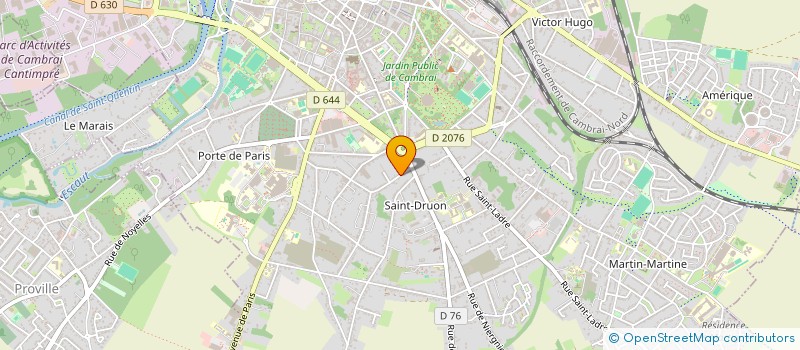 localisation de l'entreprise SCI DE L'ANJOU  CAMBRAI