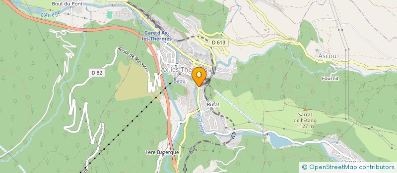 localisation de l'entreprise SCI DE L'ANNEXE DU SICRE à AX-LES-THERMES