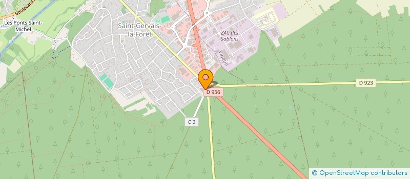 localisation de l'entreprise SCI DE L'ANSE  SAINT-GERVAIS-LA-FORET