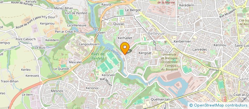 localisation de l'entreprise SCI DE L'ANSE SAUPIN  BREST