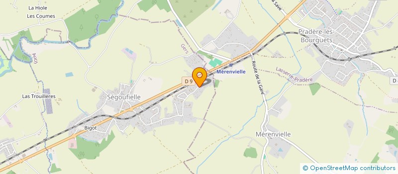 localisation de l'entreprise SCI DE L'AOUEILLE  SEGOUFIELLE