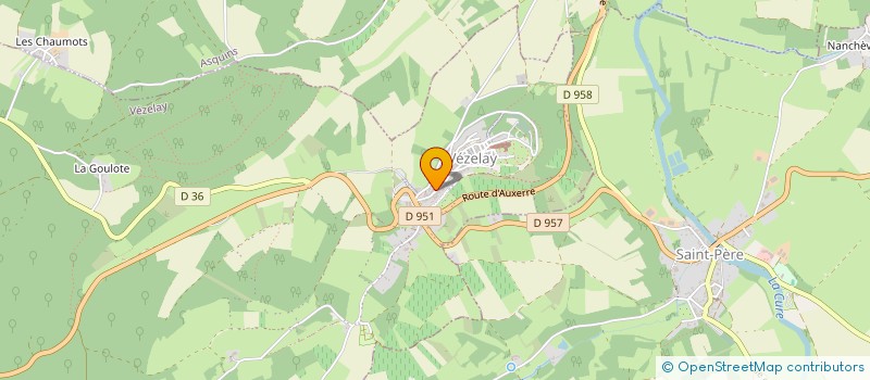 localisation de l'entreprise SCI DE L'APOTHEKE à VEZELAY