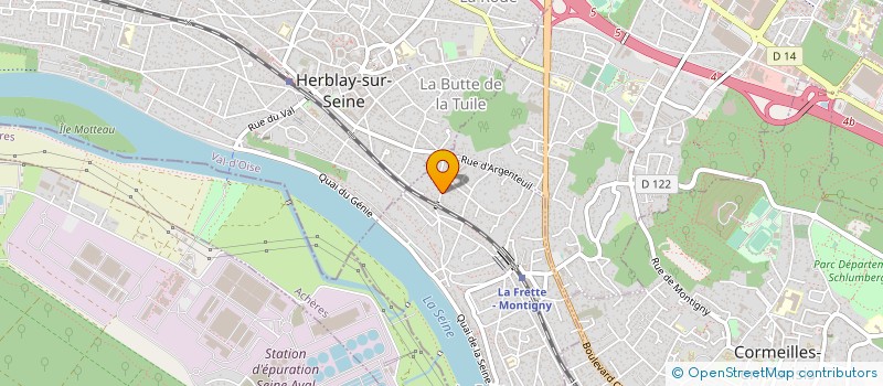 localisation de l'entreprise SCI DE L'AQUEDUC  LA FRETTE-SUR-SEINE