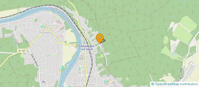 localisation de l'entreprise SCI DE L AQUEDUC  CHAMPAGNE-SUR-SEINE