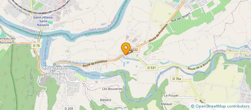 localisation de l'entreprise SCI DE L AQUEDUC  SAINT-JUST-DE-CLAIX