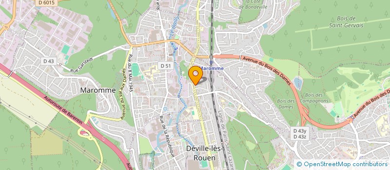 localisation de l'entreprise SCI DE L'AQUEDUC  DEVILLE-LES-ROUEN