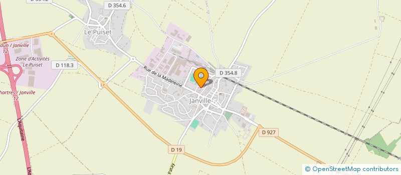 localisation de l'entreprise SCI DE L'AQUITAINE à JANVILLE-EN-BEAUCE