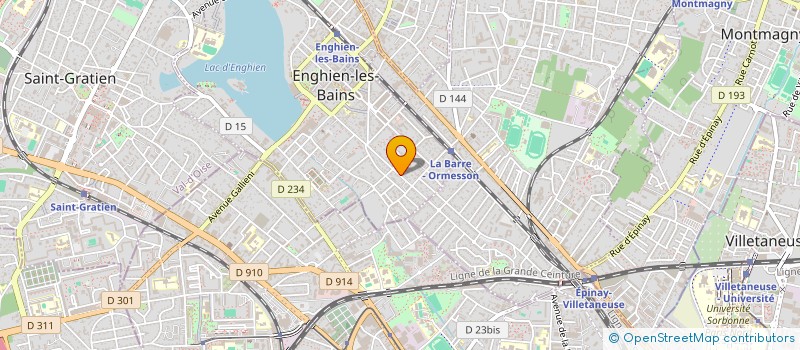 localisation de l'entreprise SCI DE L'ARA à ENGHIEN-LES-BAINS