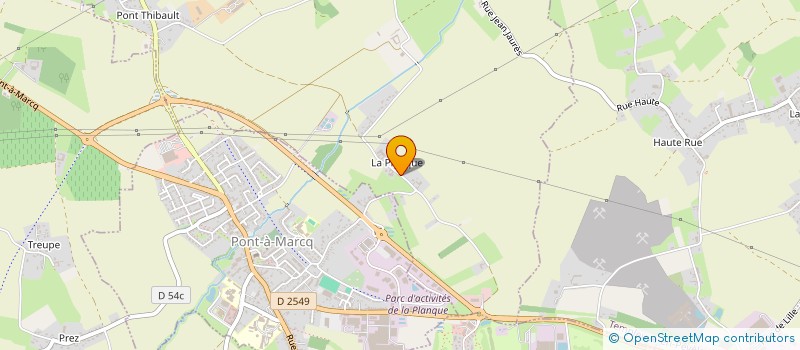 localisation de l'entreprise SCI DE L'ARBALETRIER à ENNEVELIN