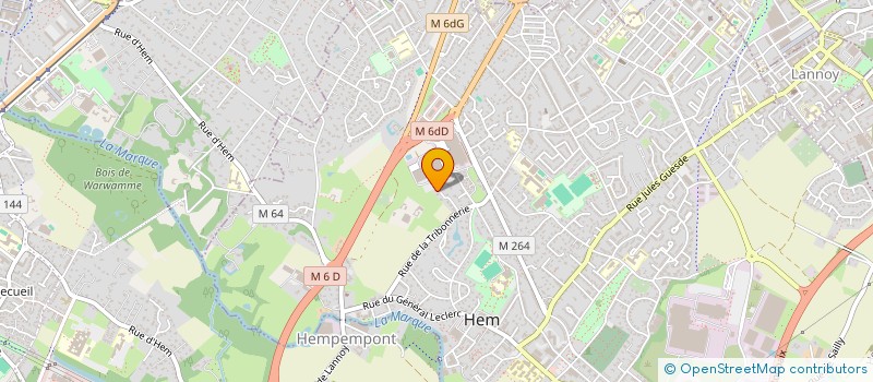 localisation de l'entreprise SCI DE L'ARBONNOISE  HEM