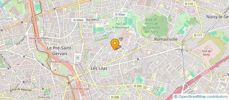 localisation de l'entreprise SCI DE L ARBRE à LES LILAS