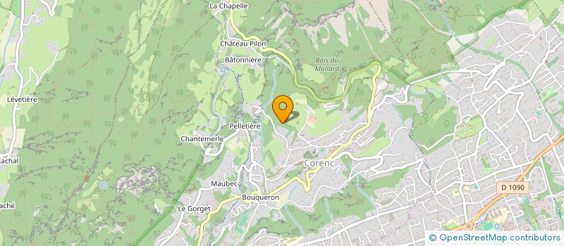 localisation de l'entreprise SCI DE L'ARBRE  CORENC