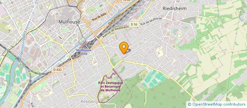 localisation de l'entreprise SCI DE L'ARBRE  MULHOUSE