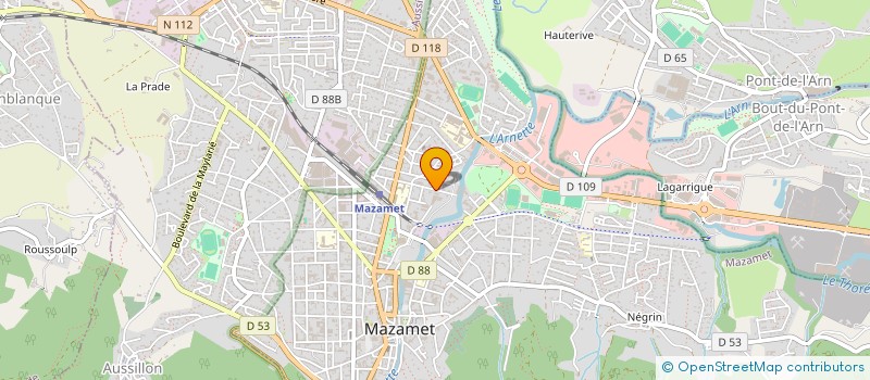 localisation de l'entreprise SCI DE L'ARBRE D'OC  MAZAMET