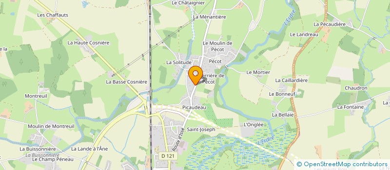 localisation de l'entreprise SCI DE L'ARBRE DORE  NORT-SUR-ERDRE