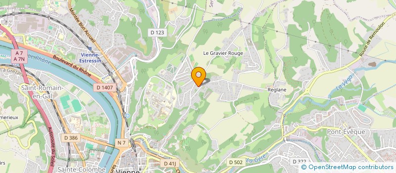 localisation de l'entreprise SCI DE L'ARBRE ROUGE  VIENNE