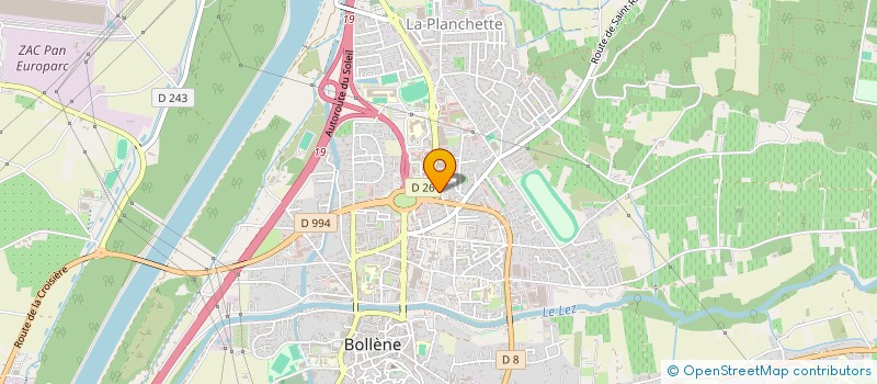 localisation de l'entreprise SCI DE L ARC  BOLLENE