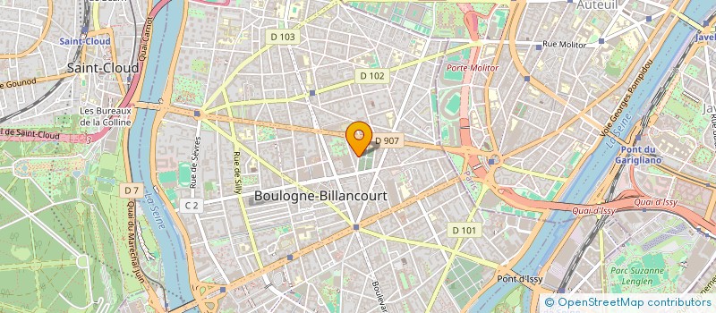 localisation de l'entreprise SCI DE L ARC à BOULOGNE-BILLANCOURT