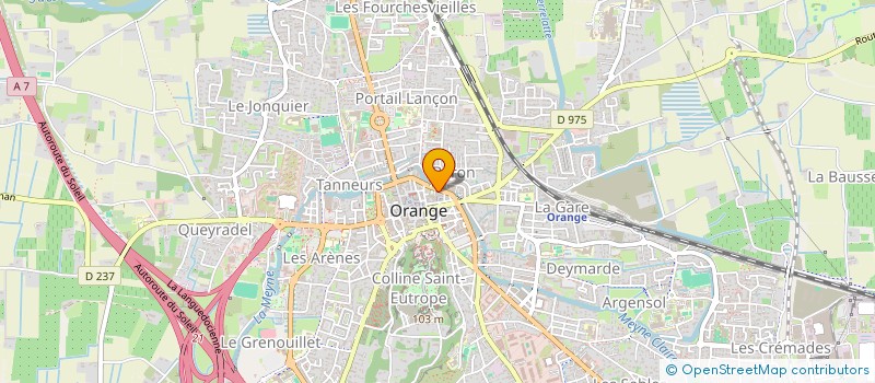 localisation de l'entreprise SCI DE L'ARC  ORANGE