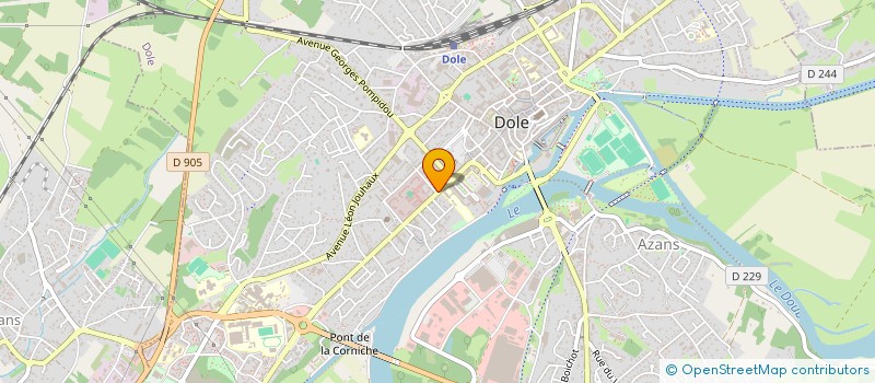 localisation de l'entreprise SCI DE L'ARC à DOLE