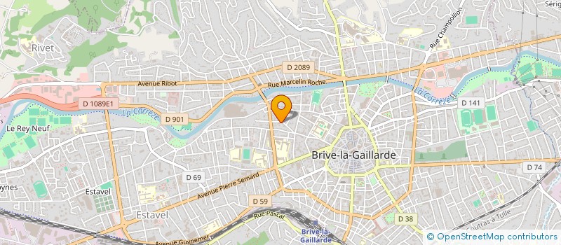 localisation de l'entreprise SCI DE L ARC EN CIEL  BRIVE LA GAILLARDE