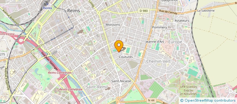 localisation de l'entreprise SCI DE L'ARCADE  REIMS