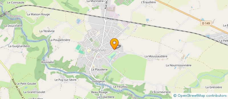 localisation de l'entreprise SCI DE L'ARCEAU  BOUSSAY